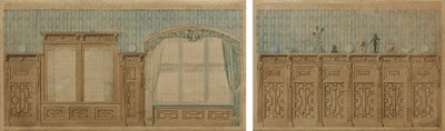 Design for Two Rooms in Kasteel De Haar by Pierre Cuypers